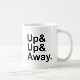 Taza De Café Arriba Arriba & Lejos Expresión de Motivación Vo