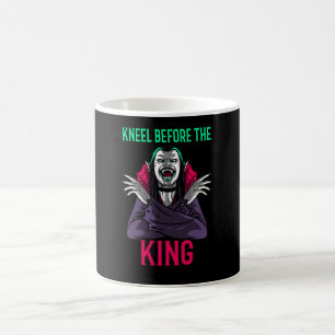 Taza De Café Arrodíllate Ante el Rey Drácula