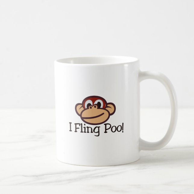 Taza De Café ¡Arrojo Poo! (Derecha)