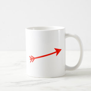 Taza De Café Arrow Red 15deg Los regalos Zazzle del MUSEO