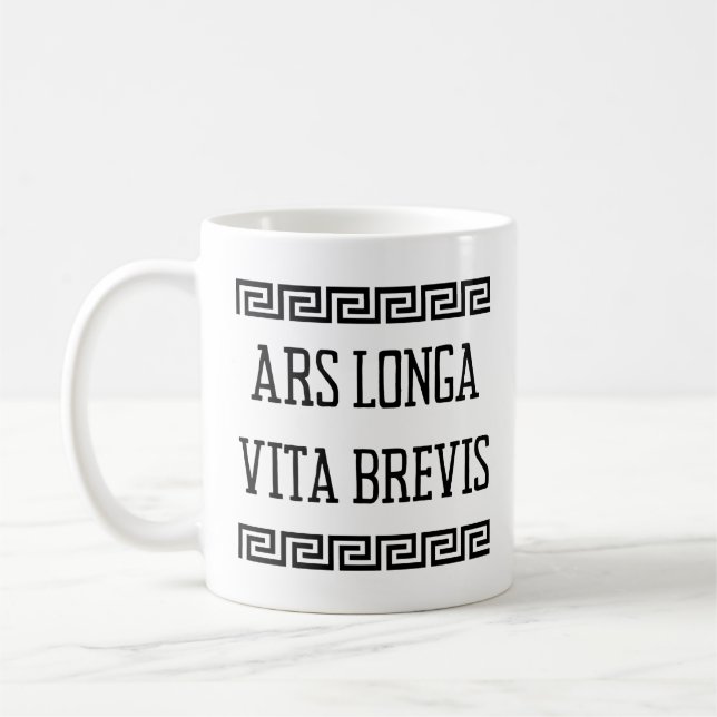 Taza De Café Ars Longa Vita Brevis - Hipócrates (Izquierda)