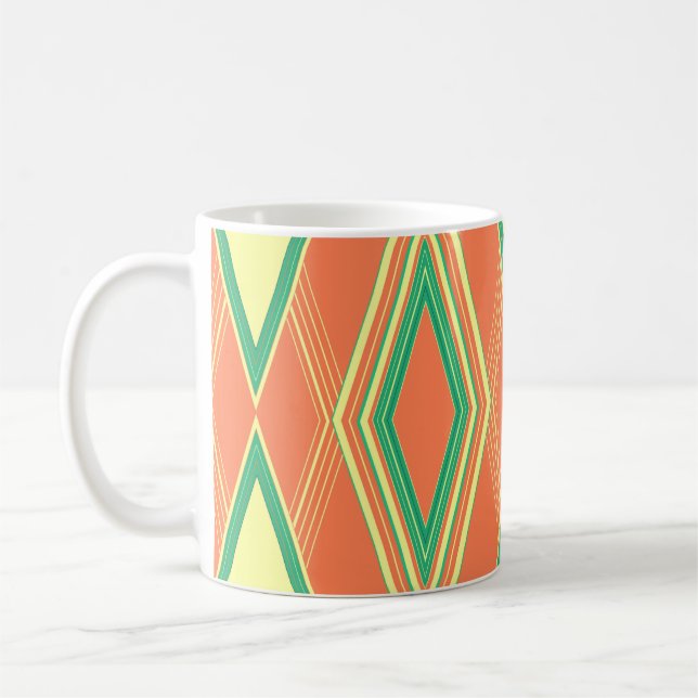 Taza De Café Art Deco Beach Color Coffee Mug (Izquierda)