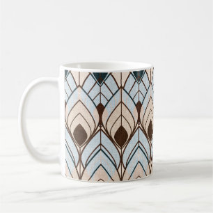 Taza De Café Art Deco: Ornamento sin textura.
