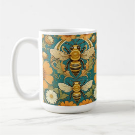 Taza De Café Art Nouveau Bumble Bee Mug