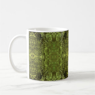 Taza De Café Art nouveau colorido ornamental vintage patrón en