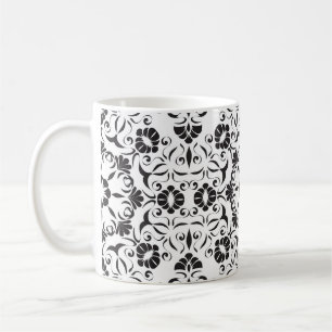 Taza De Café Art Nouveau: Elementos de época estilizados