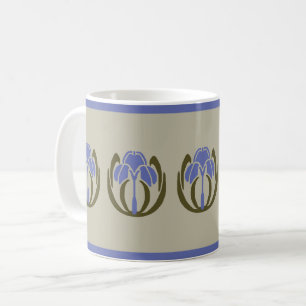 Taza De Café Art Nouveau Iris Coffee Mug