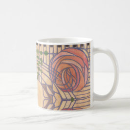 Taza De Café Art Nouveau Retro Diseño de estilo Mackintosh