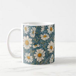 Taza De Café Art Nouveau Shasta Daisies
