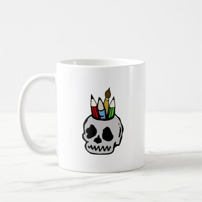 Taza De Café Art Skull (Izquierda)