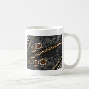 Taza De Café Arte aborigen australiano - tribus perdidas
