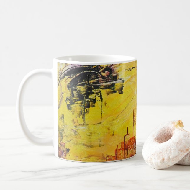 Taza De Café Arte abstracto (Con donut)