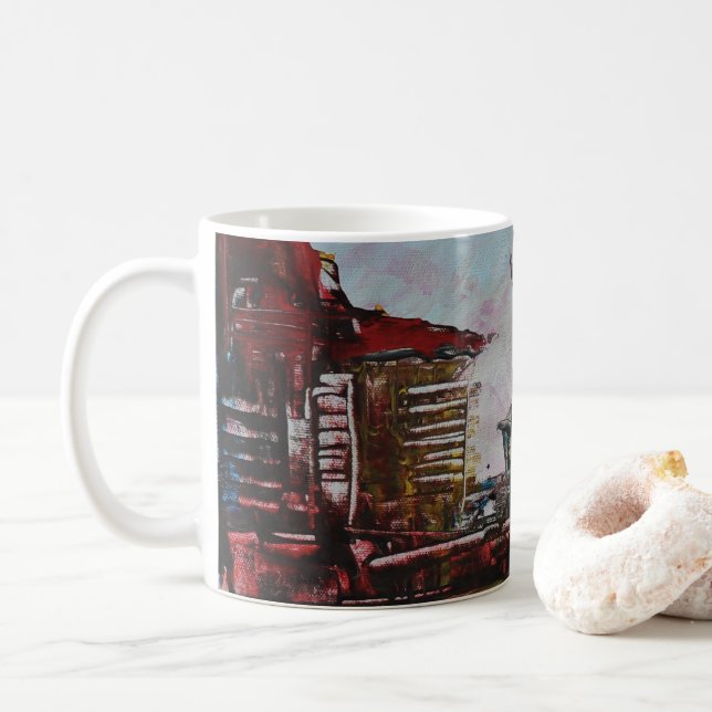 Taza De Café Arte abstracto (Con donut)