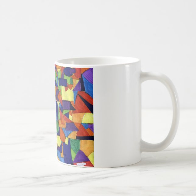 Taza De Café Arte abstracto a ser (Derecha)