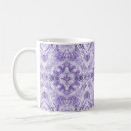 Taza De Café Arte abstracto acuarela morado claro sombra