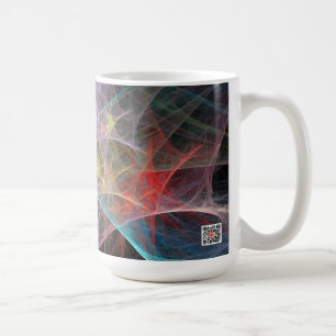 Taza De Café Arte abstracto Arcoíris Hielo