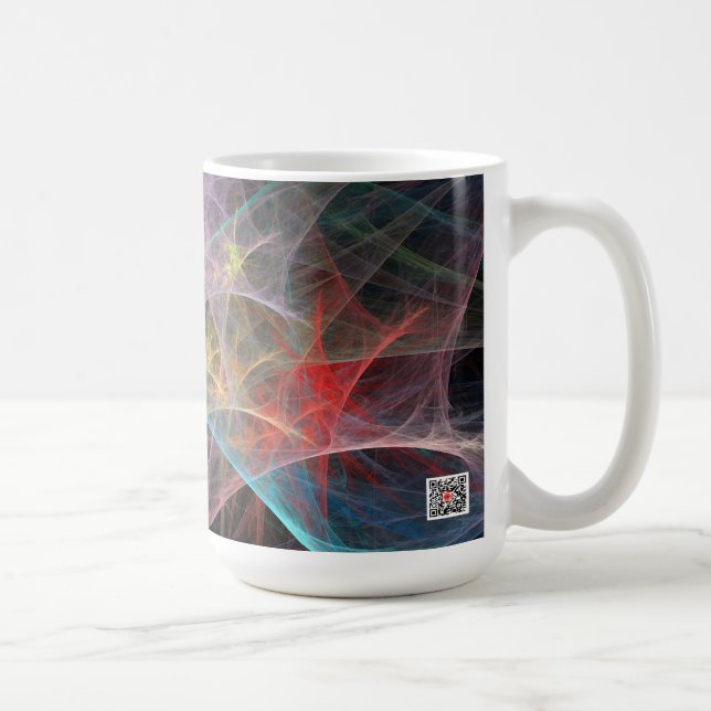 Taza De Café Arte abstracto Arcoíris Hielo (Derecha)
