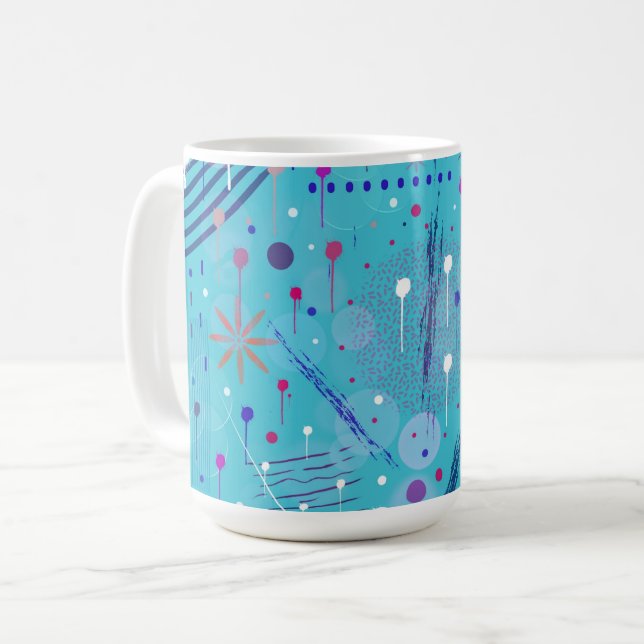 Taza De Café Arte abstracto: bengalas en el cielo (Anverso izquierdo)