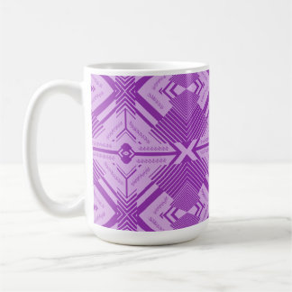 Taza De Café Arte abstracto Chevron Patrón geométrico sin fisur