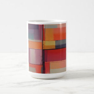 Taza De Café Arte abstracto de composición moderna