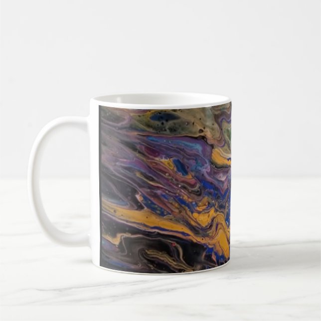 Taza De Café Arte abstracto de Joe - Azul - Café (Izquierda)