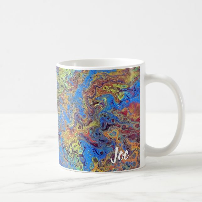 Taza De Café Arte abstracto de Joe - Islas radicales - Café (Derecha)