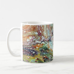 Taza De Café Arte abstracto de Joe - Olas de oro - Café