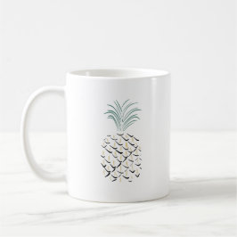 Taza De Café Arte abstracto de piña