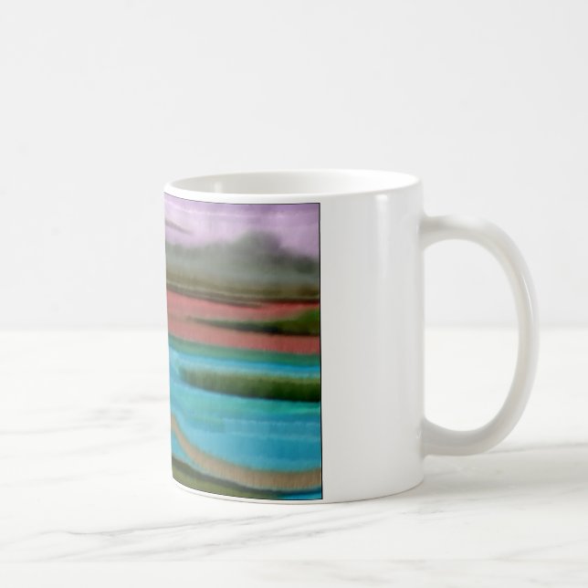 Taza De Café Arte abstracto de Sierra Sunrise (Derecha)