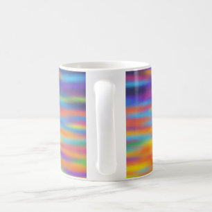 Taza De Café Arte abstracto del cielo del atardecer del desiert