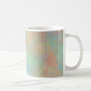 Taza De Café Arte abstracto en acuarela con colores pastel