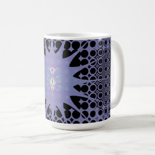 Taza De Café Arte abstracto Espacio púrpura Fractal