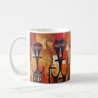 Taza De Café Arte abstracto etíope, arte africano