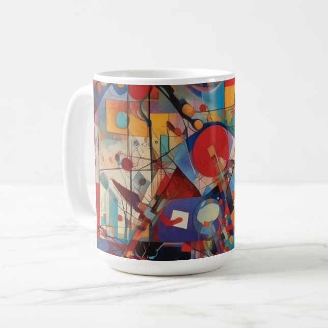 Taza De Café Arte abstracto moderno (Anverso izquierdo)