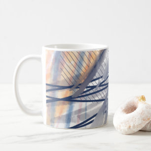 Taza De Café Arte abstracto moderno pinceladas