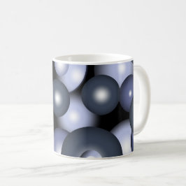 Taza De Café Arte abstracto orbital de círculo global concéntri