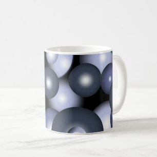 Taza De Café Arte abstracto orbital de círculo global concéntri