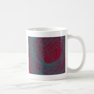 Taza De Café arte abstracto rojo 109