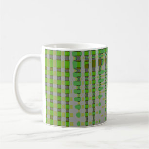 Taza De Café Arte abstracto verde 1003