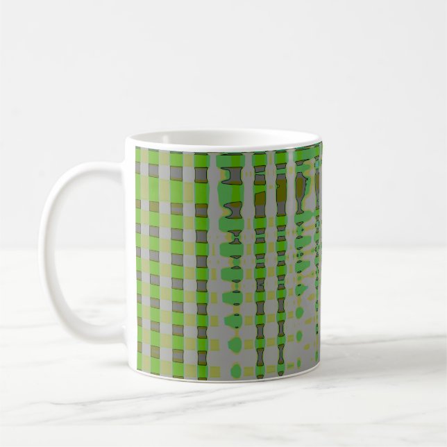 Taza De Café Arte abstracto verde 1003 (Izquierda)