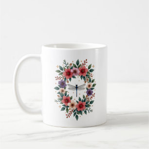 Taza De Café Arte Acuarela de Libélula Hermosa Amante de Insect