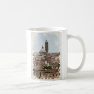 Taza De Café Arte acuático de Siena Italia