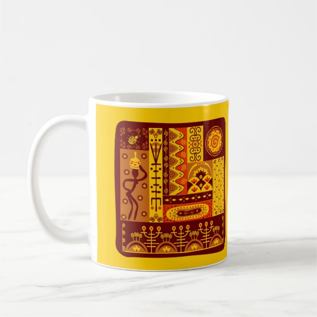 Taza De Café Arte africano (Izquierda)