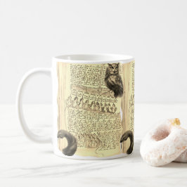 Taza De Café Arte alterado Manuscrito Voynich páginas serpiente