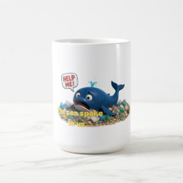 Taza De Café Arte Ambiental Salva Nuestros Océanos