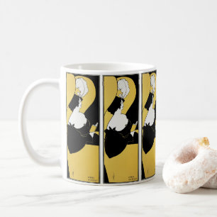 Taza De Café Arte Antiguo Moderno, Mujer Leyendo un Libro Amari
