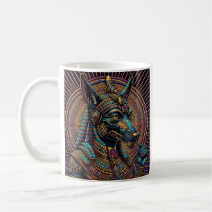 Taza De Café Arte Anubis Egipcio