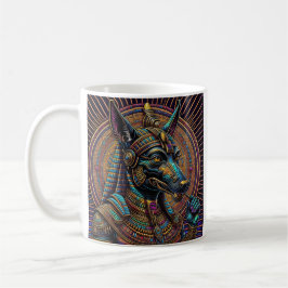 Taza De Café Arte Anubis Egipcio