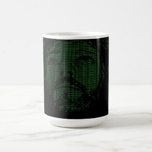 Taza De Café Arte ASCII Jesús Corona de Espinas Juan 19:30