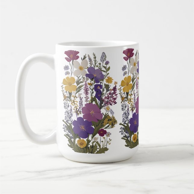 Taza De Café Arte botánico (Izquierda)